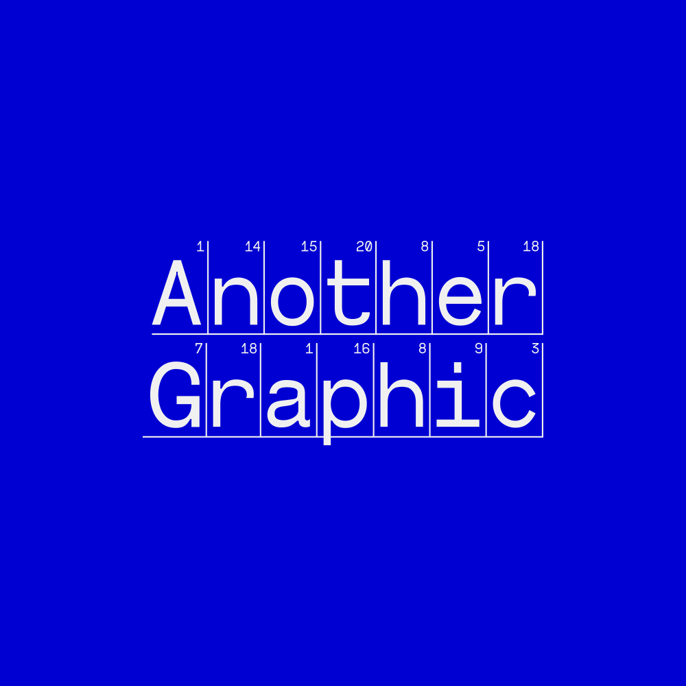 Another Graphic | Archive of graphic design focused on typographic treatment logo