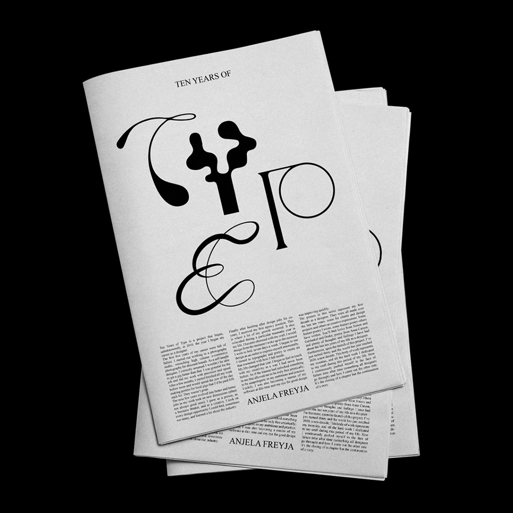 Anjela Freyja - Another Graphic | Archive of graphic design focused on typographic treatment | graphic design inspiration