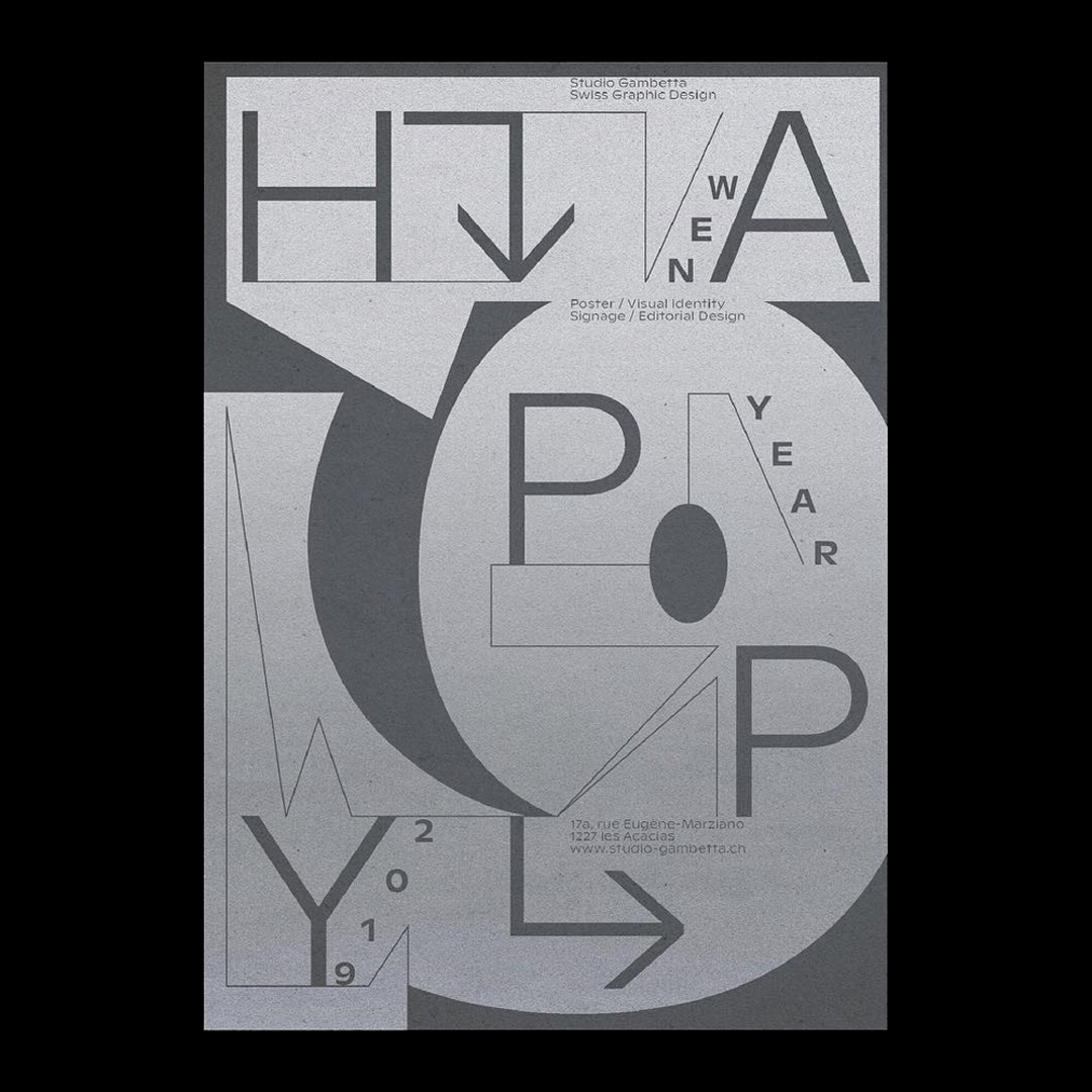 Studio Gambetta - Another Graphic | Archive of graphic design focused on typographic treatment | graphic design inspiration